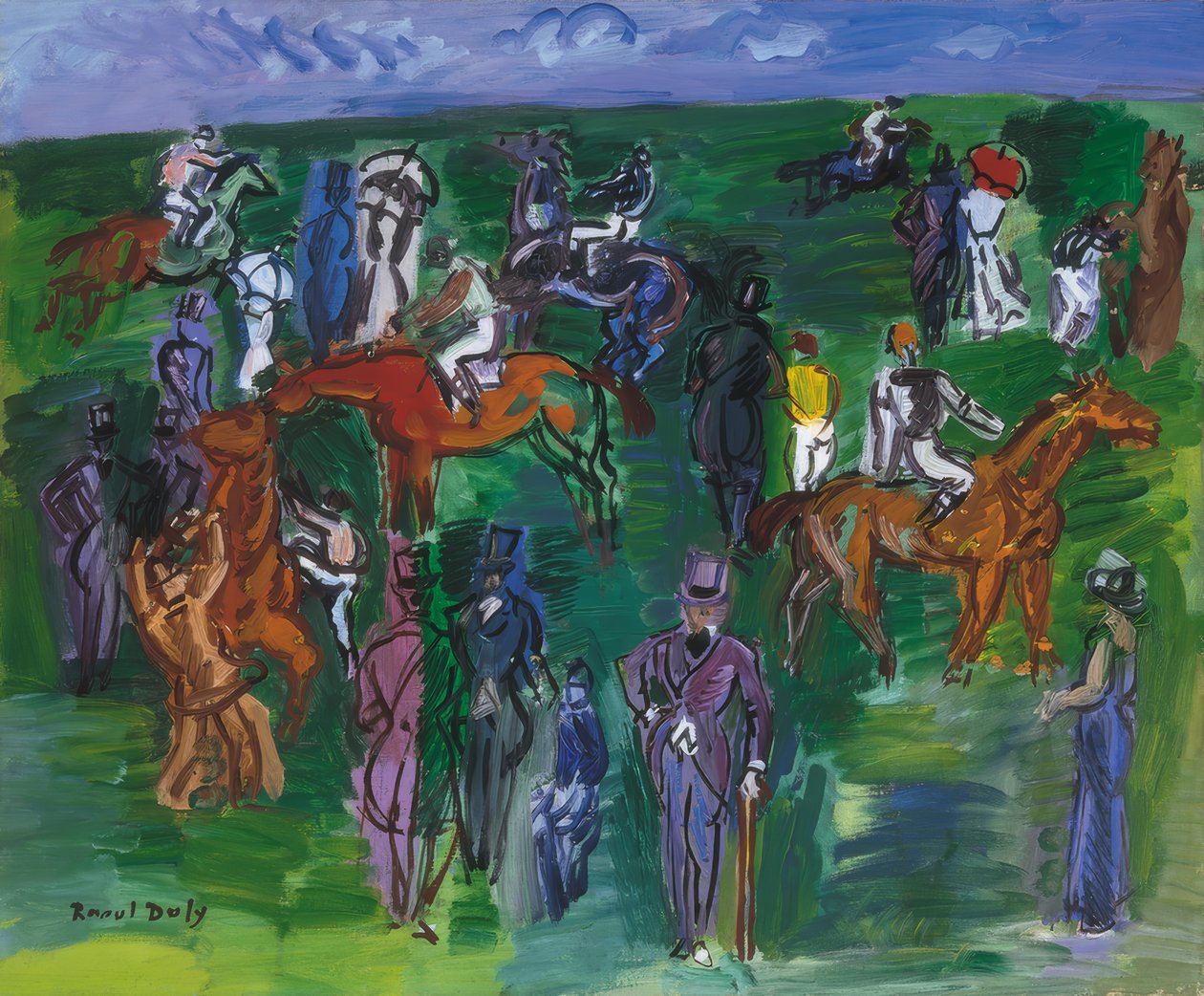 Bij de races door Raoul Dufy