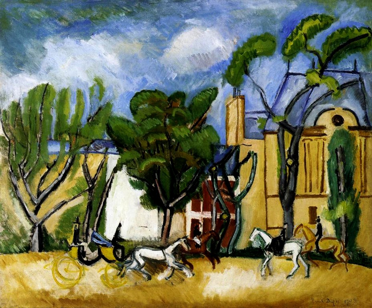 Bois de Boulogne door Raoul Dufy
