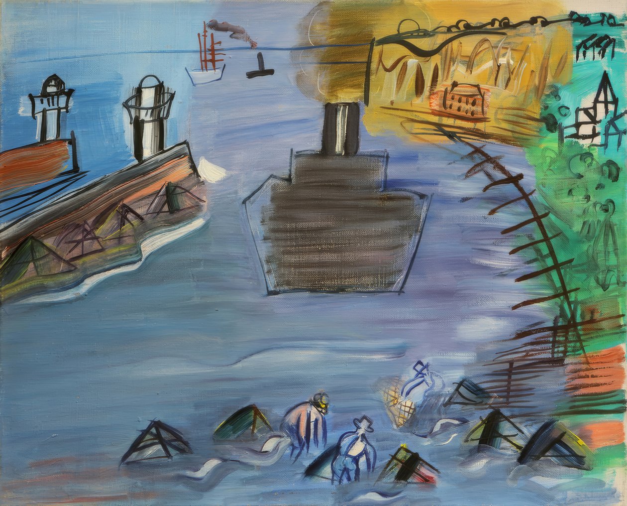 De zwarte vracht door Raoul Dufy