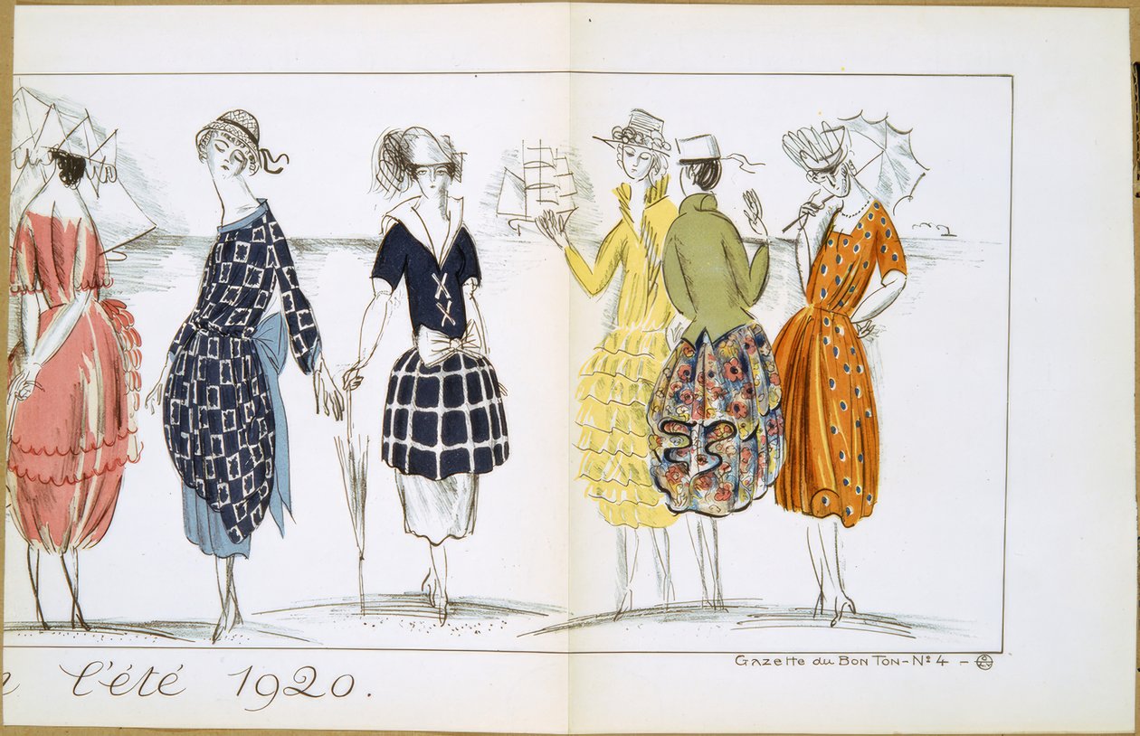Jurken voor zomer 1920 door Raoul Dufy