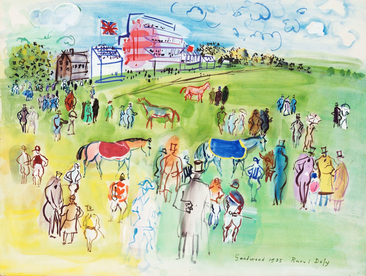 Goodwood renbaan door Raoul Dufy