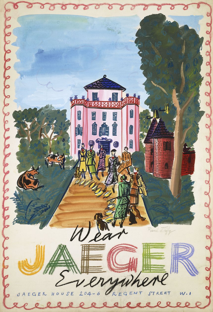 Jacht; La Chasse, ca.1936 (gouache op papier) door Raoul Dufy