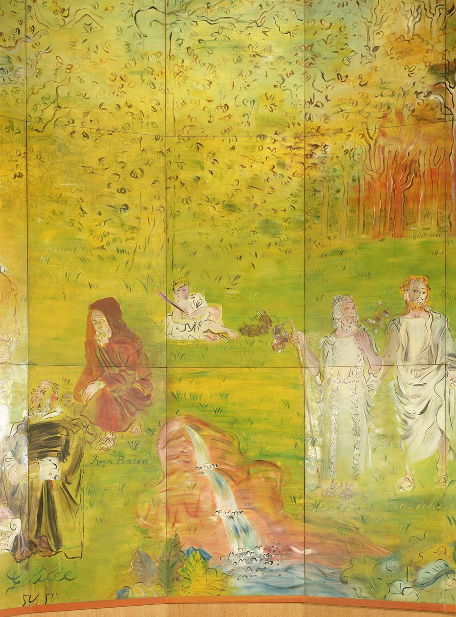 La Fee Electricite, detail van de rechterkant door Raoul Dufy