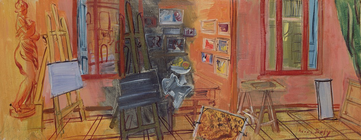 La Frileuse, Studio in Perpignan door Raoul Dufy
