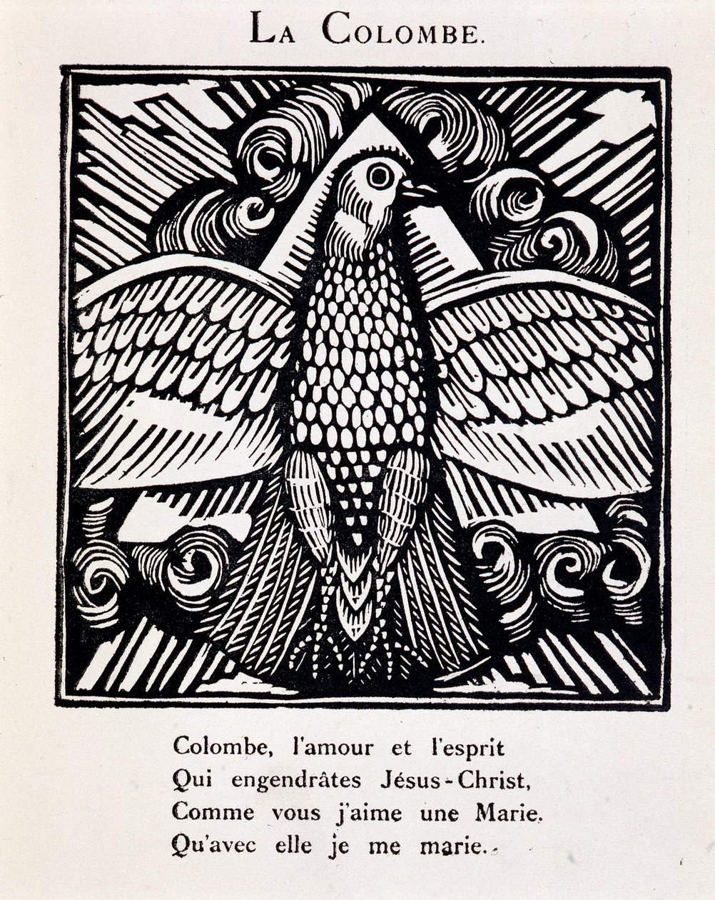 De duif - in "Le Bestiaire ou cortège d