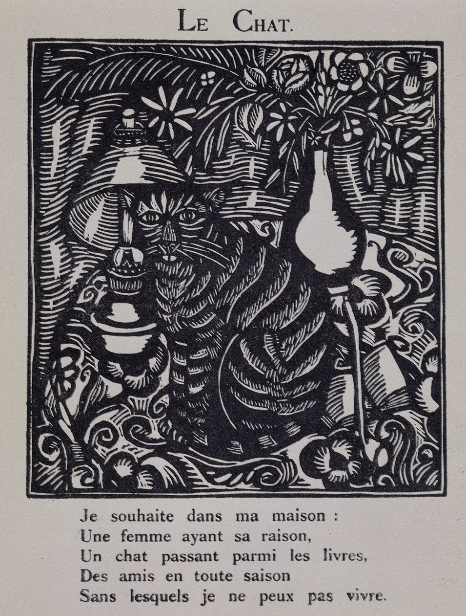 De kat - in "Le Bestiaire ou cortege d