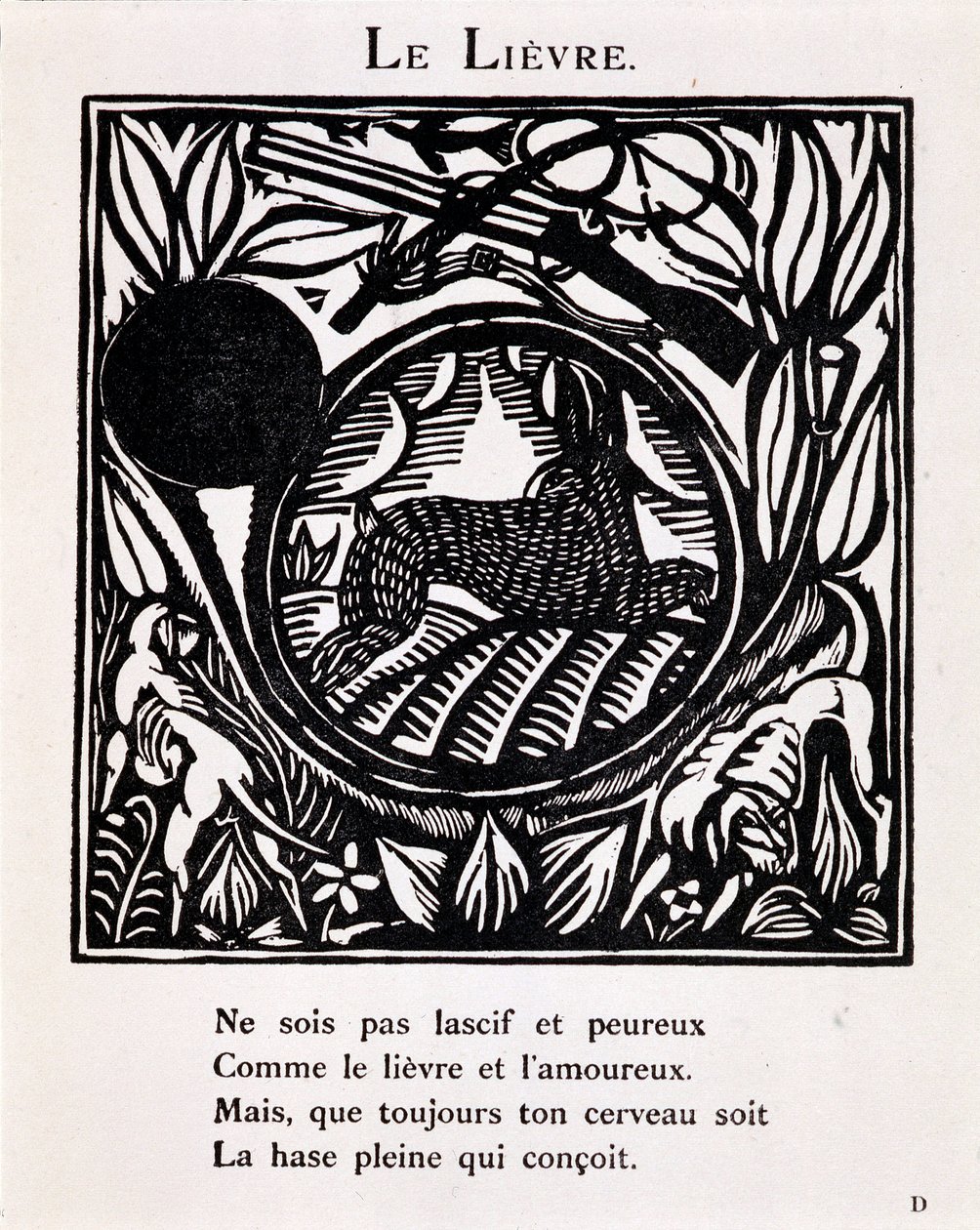 De haas - in "Le Bestiaire ou cortège d