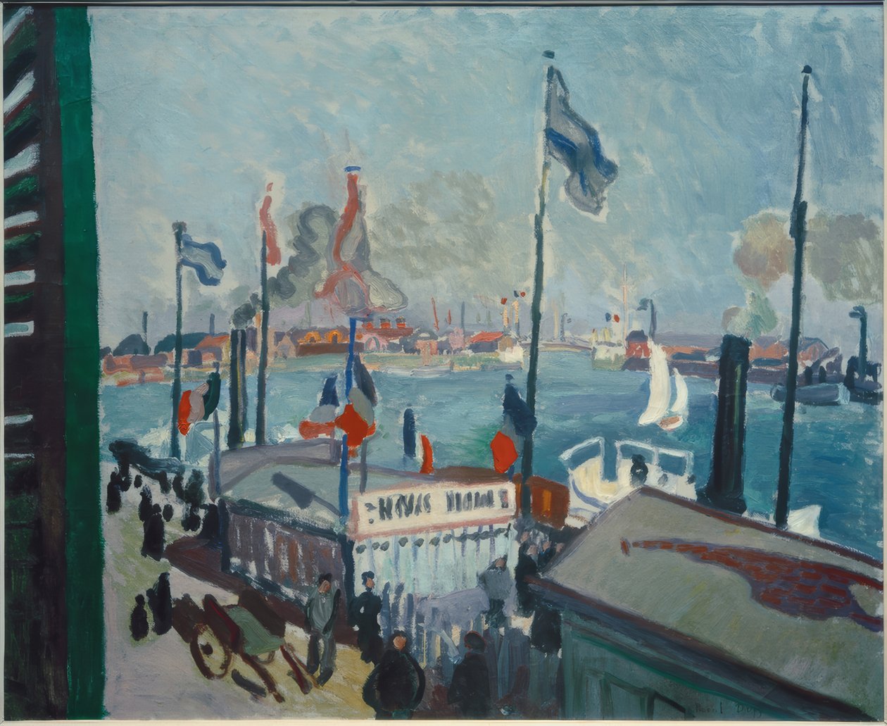 De haven van Le Havre door Raoul Dufy