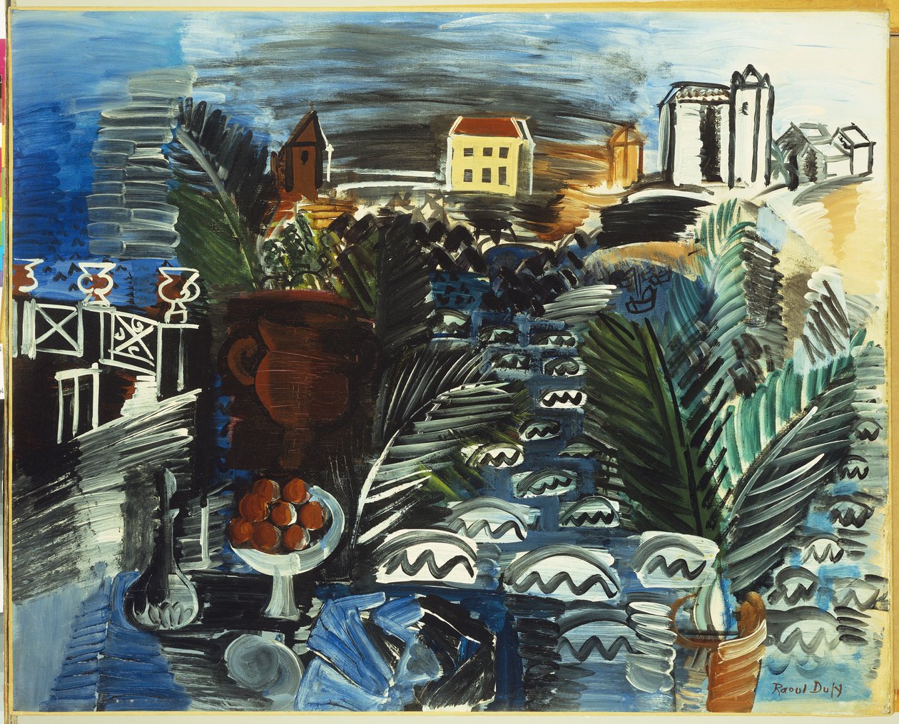 Stilleven aan zee door Raoul Dufy