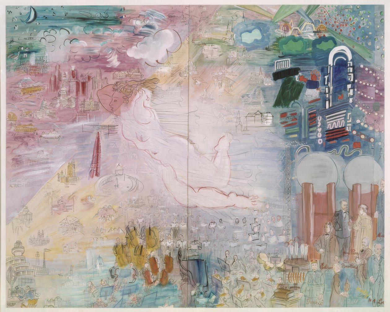 De elektriciteitsfee door Raoul Dufy