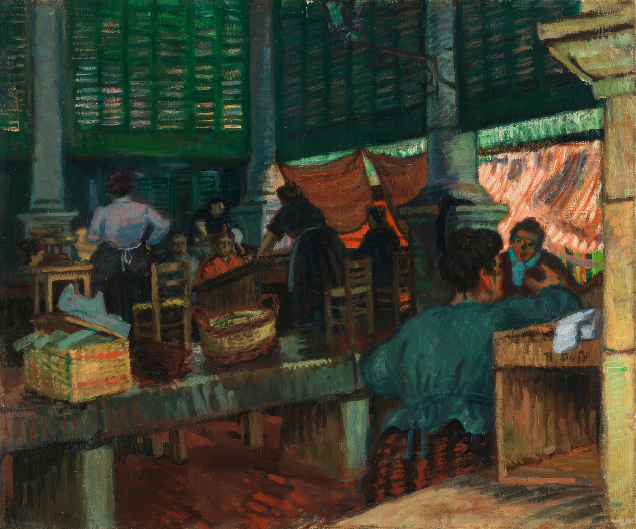 De vismarkt, Marseille door Raoul Dufy