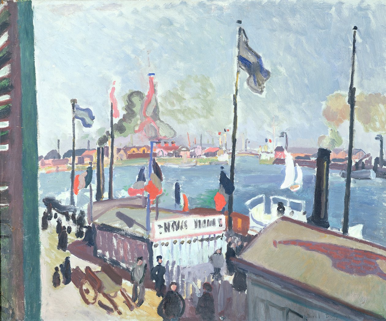 De haven van Le Havre door Raoul Dufy