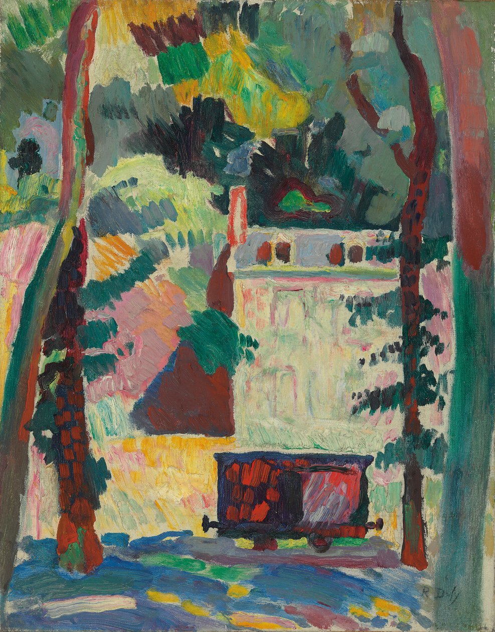 De treinwagon; De kleine wagon door Raoul Dufy
