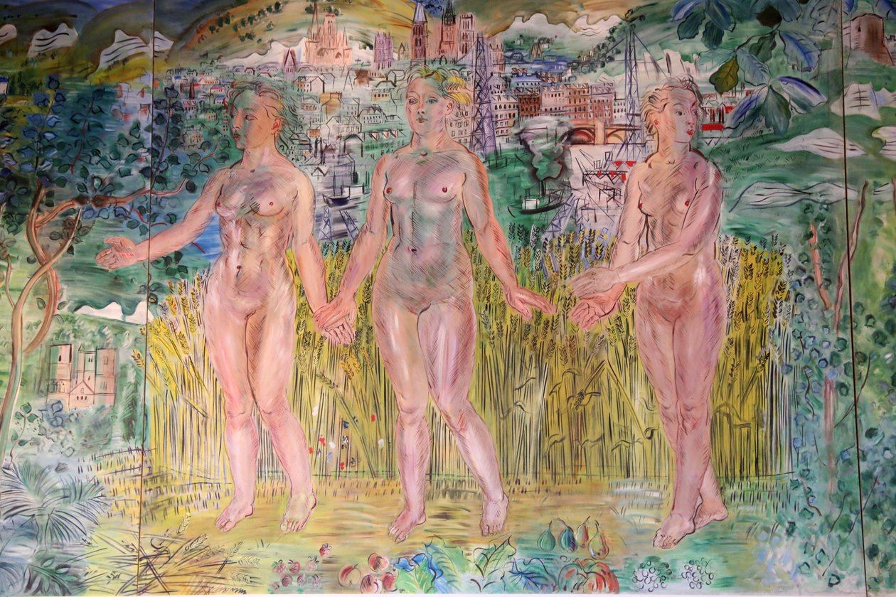 De Seine, van Parijs naar de zee, detail door Raoul Dufy
