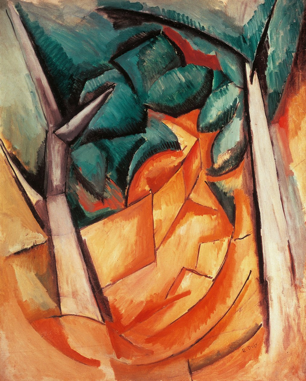 Bomen bij Estaque door Raoul Dufy