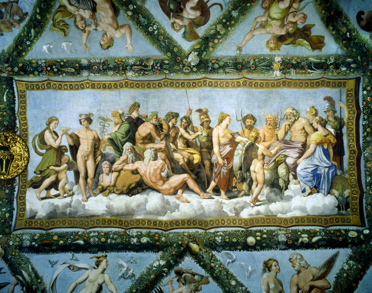 Raad van de Goden, 1517-18 door Raffaello Sanzio Raphael