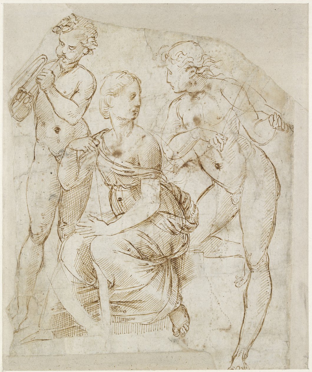 Groep muzikanten, WA1846.166 door Raffaello Sanzio Raphael