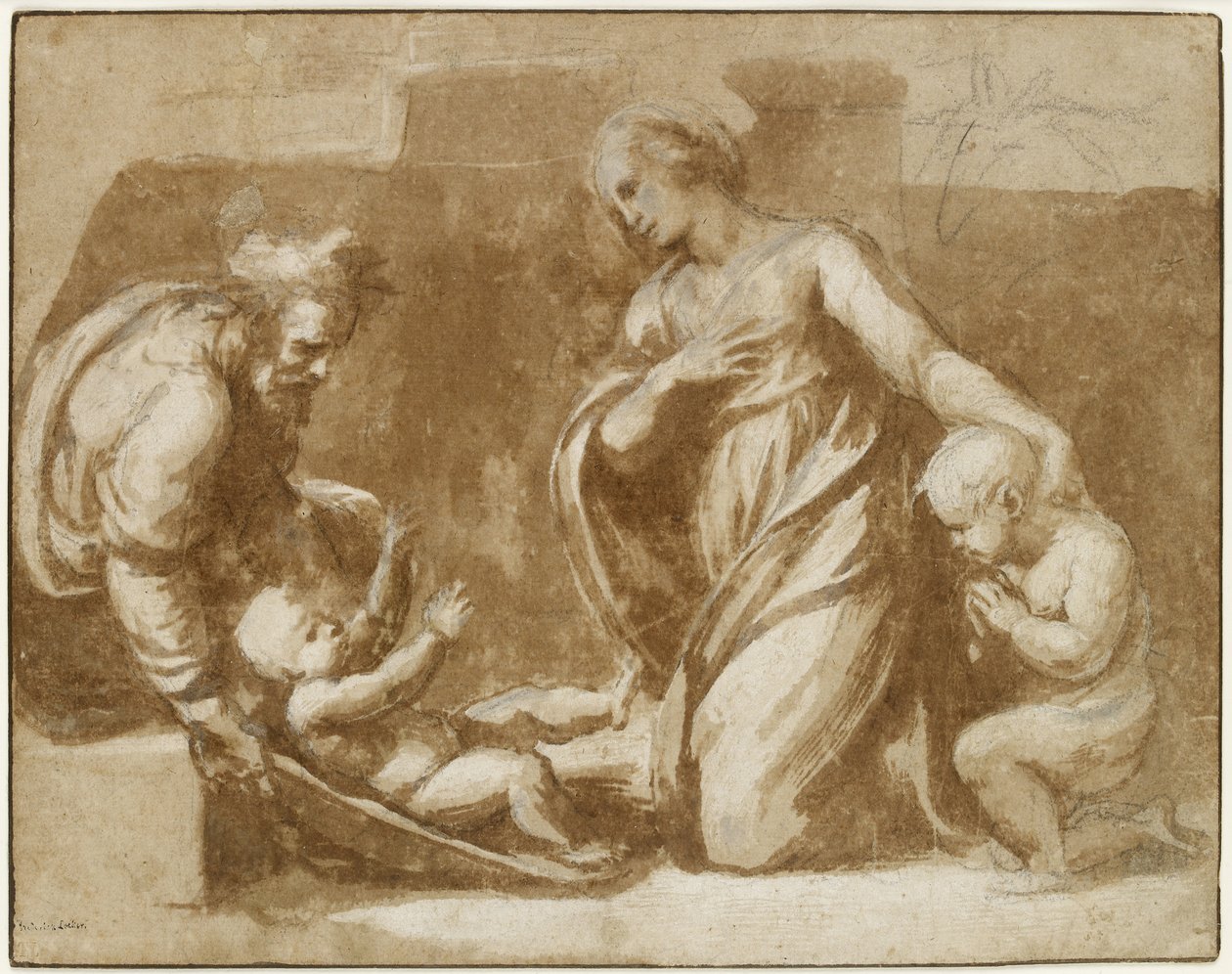 De Heilige Familie, WA1940.68 door Raffaello Sanzio Raphael