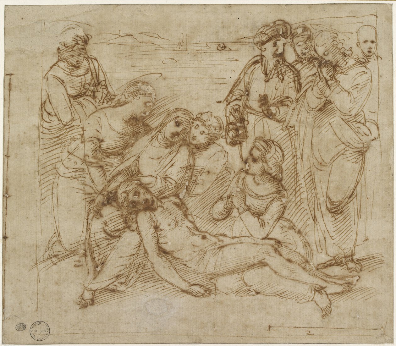 De klaagzang door Raffaello Sanzio Raphael