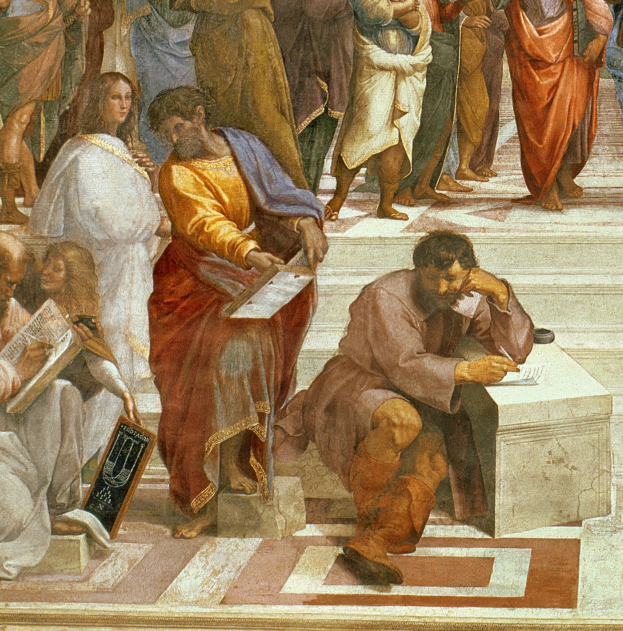 De School van Athene (detail) door Raffaello Sanzio Raphael