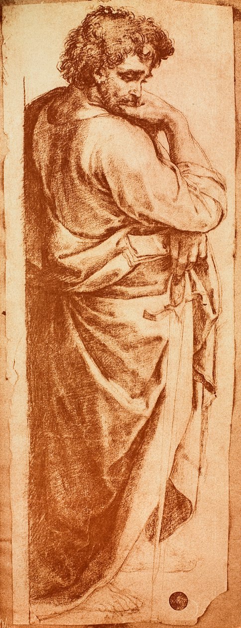 Studie voor de Sint Paulus van het altaarstuk van Bologna door Raffaello Sanzio Raphael
