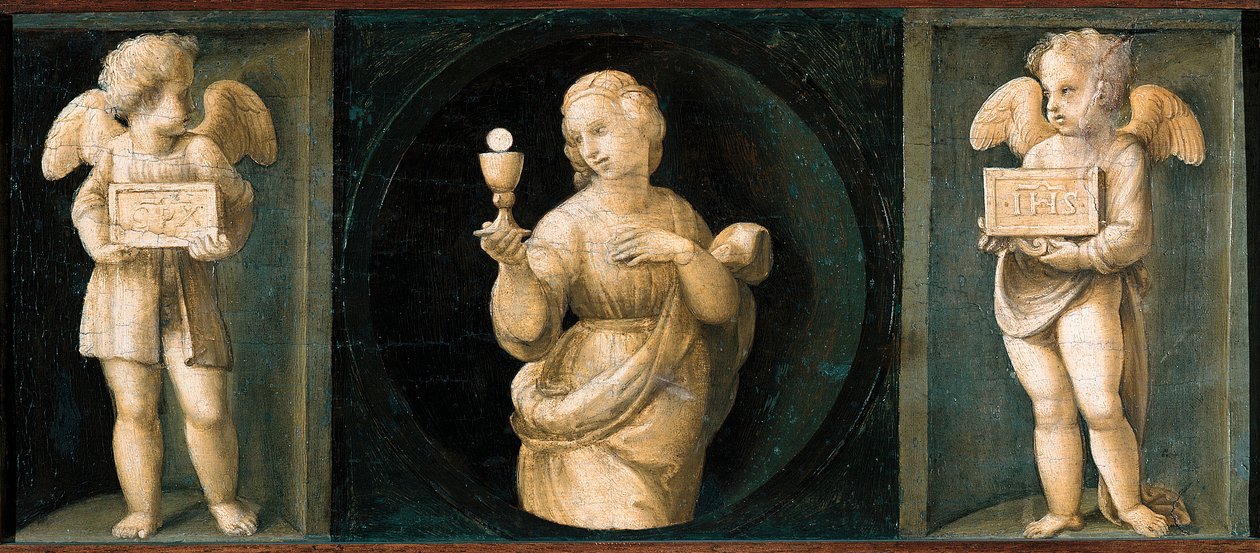 Geloof, predella van het Baglioni Altaarstuk door Raphael (1483 1520)