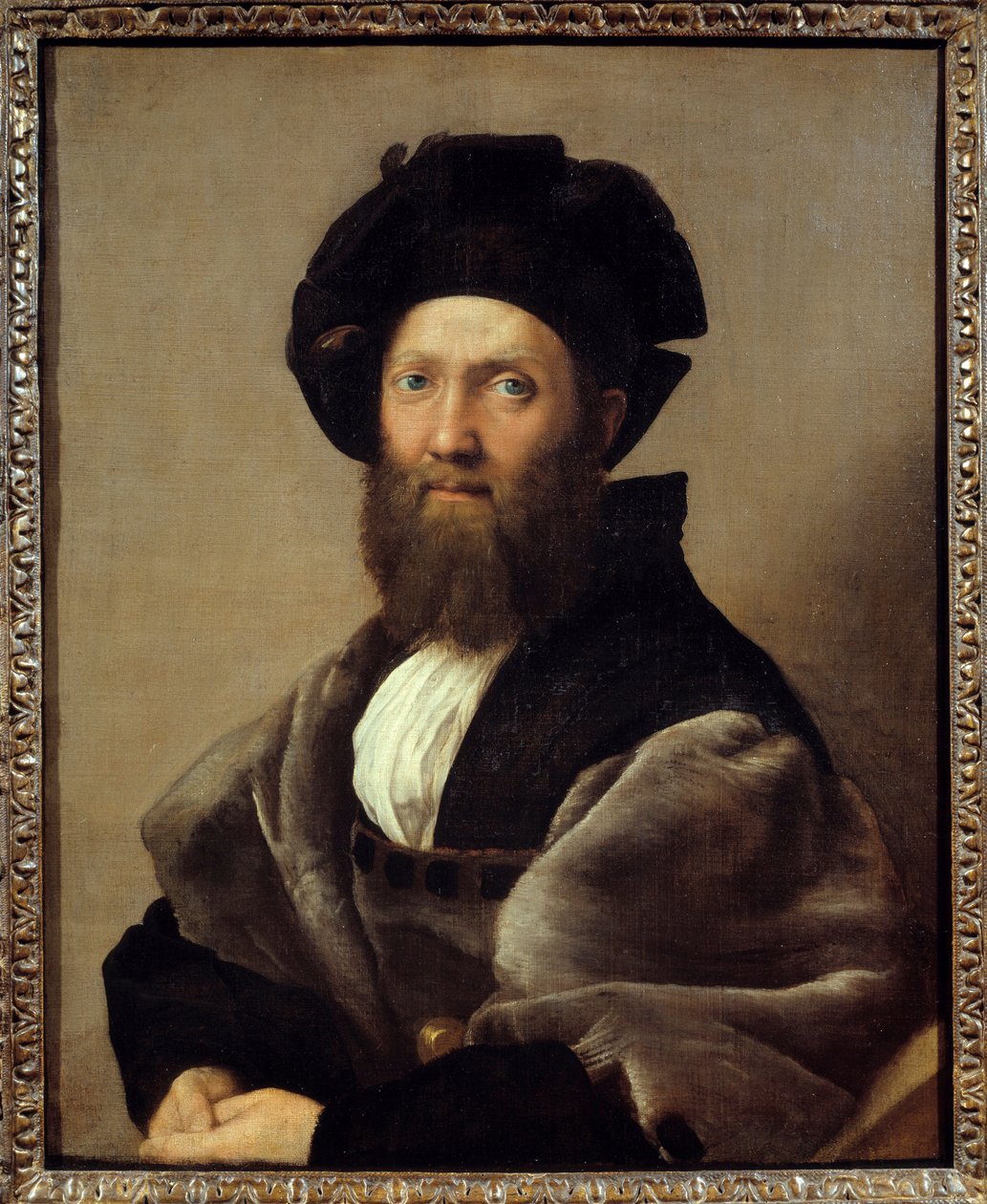 Portret van Balthazar (Baldassare) Castiglione (1478-1529) Italiaans schrijver en diplomaat door Raphael