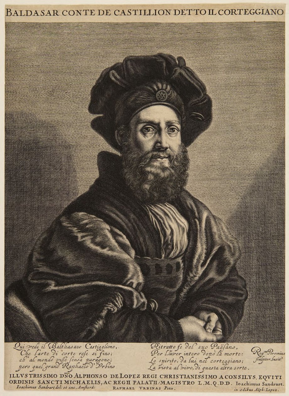 Balthasar, graaf Castiglioni (Le Blanc III, nr. 17; Andresen II, nr. 3) door Raphael