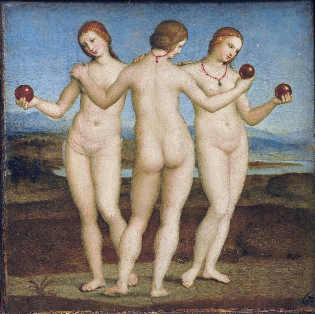 De drie Gratiën door Raphael