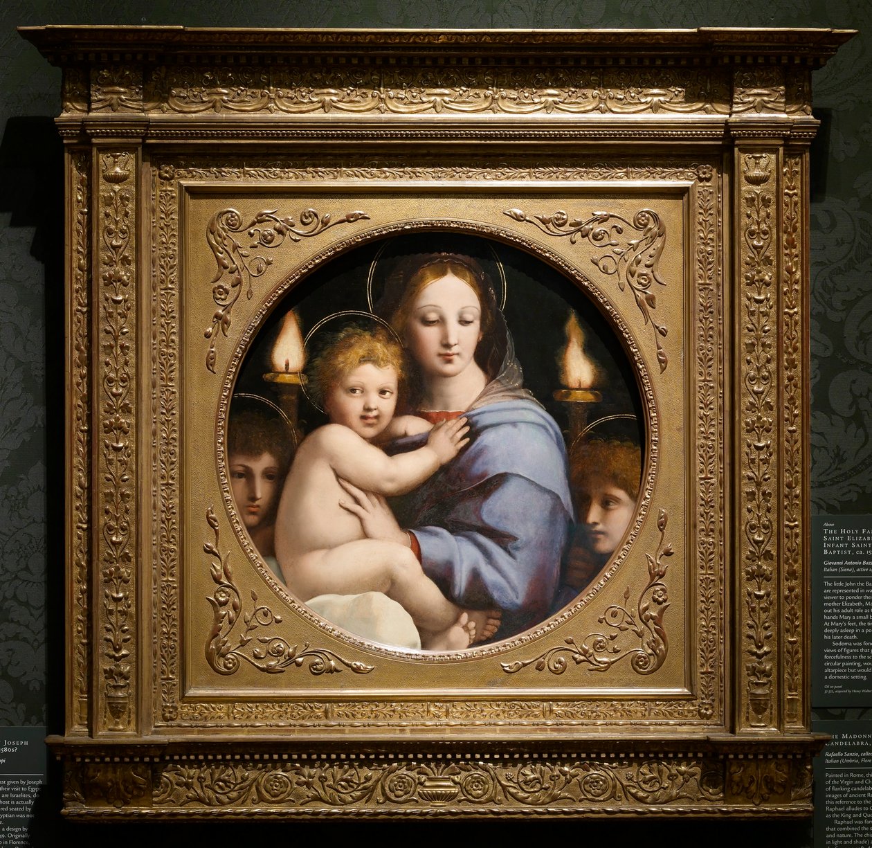 Madonna met de kandelabers door Raphael