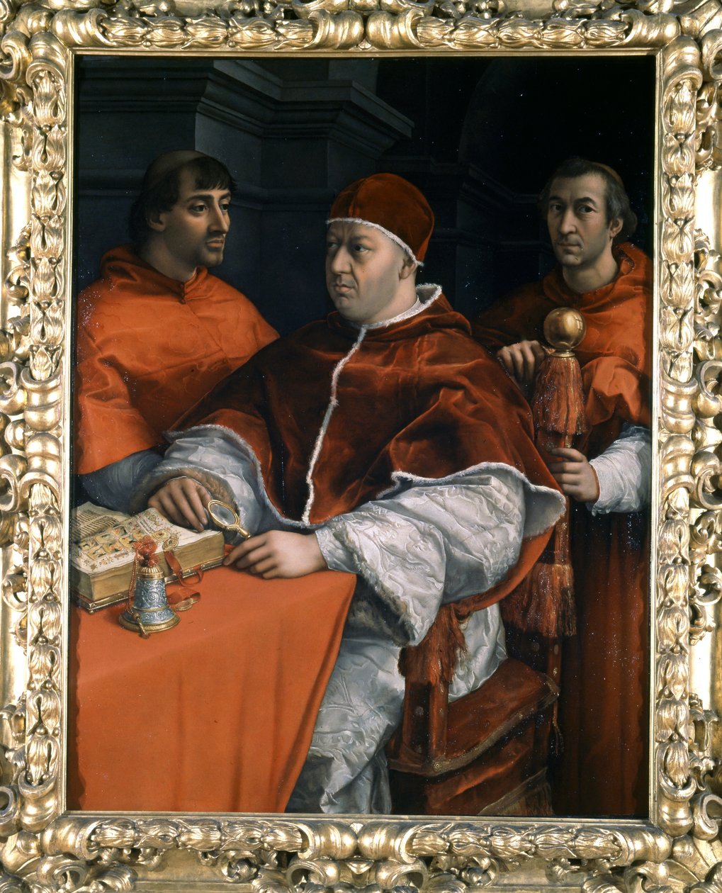 Portret van Paus Leo X door Raphael