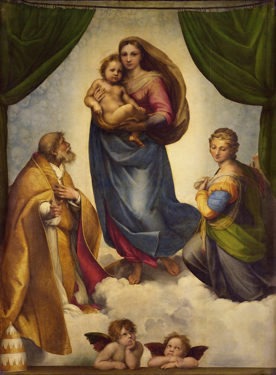 De Sixtijnse Madonna door Raphael