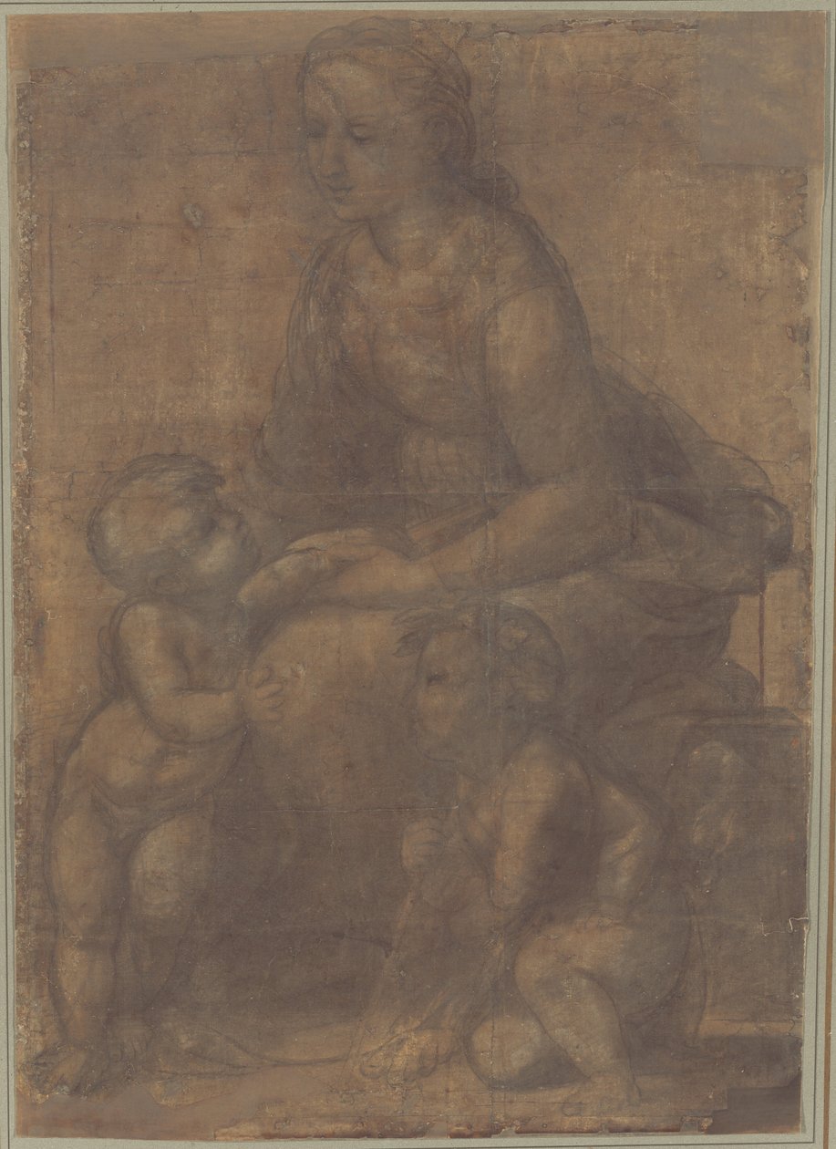 De Madonna en Kind met Sint Johannes de Doper | Raphael