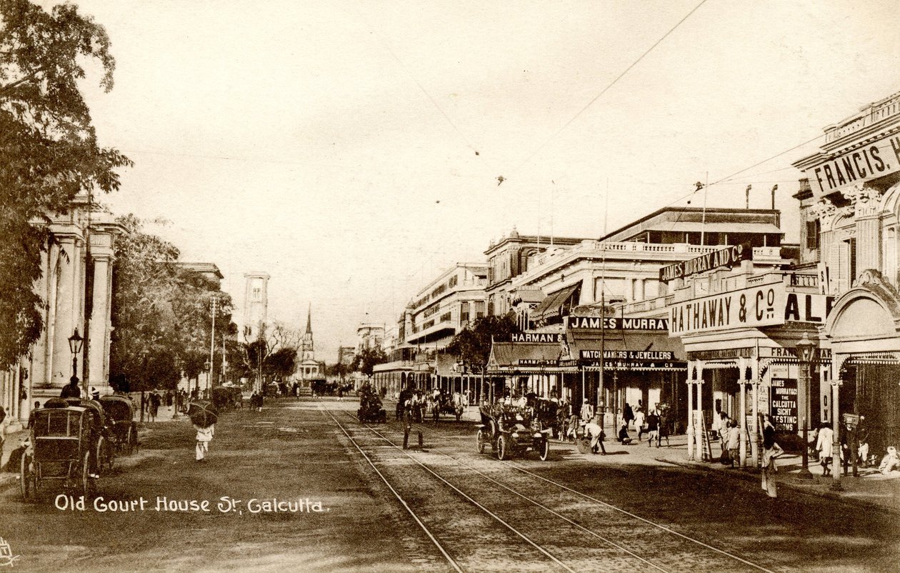 Oude rechtbank St. Calcutta, ca. 1900-20 door Raphael Tuck and Sons
