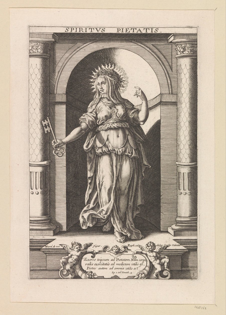 Gave van godsdienstigheid door Raphaël Sadeler (I)