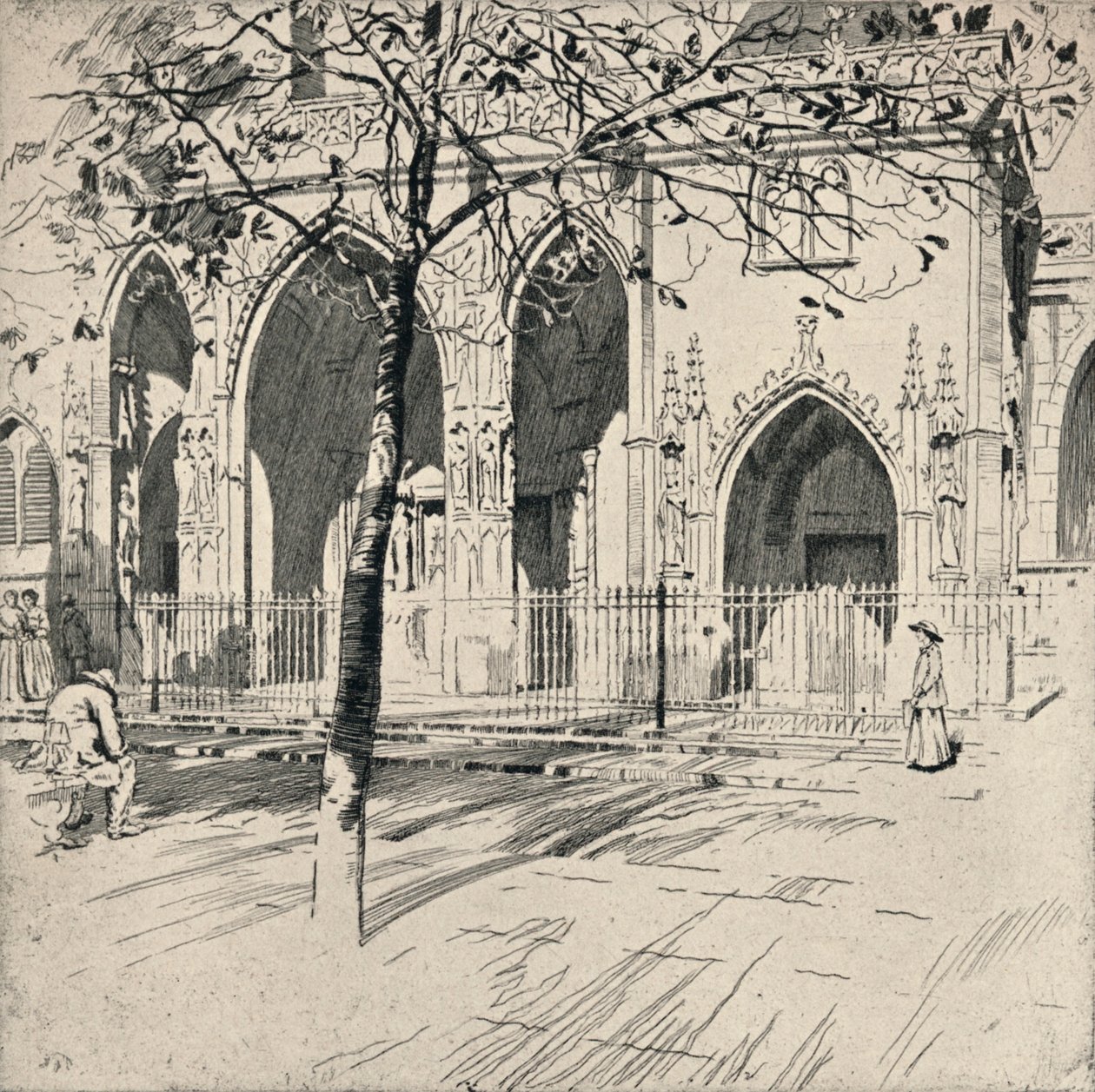 Façade van de Kerk van St Germain-l