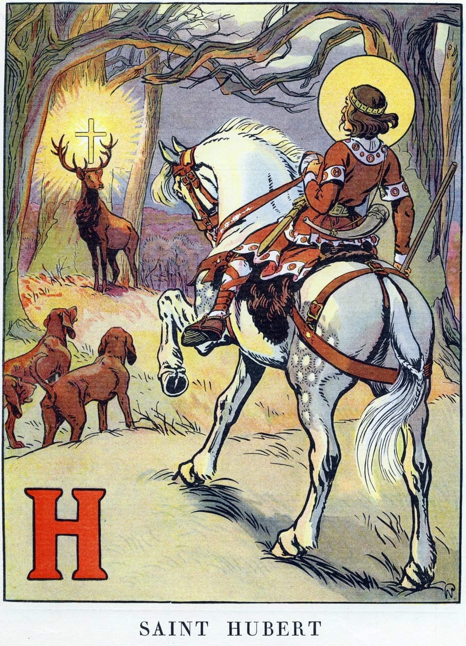 De visioen van Sint Hubertus door Raymond de la Neziere
