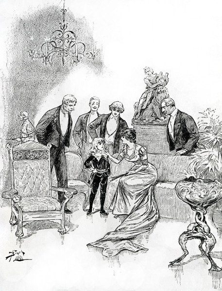 Illustratie voor Little Lord Fauntleroy (gravure) door Reginald Bathurst Birch