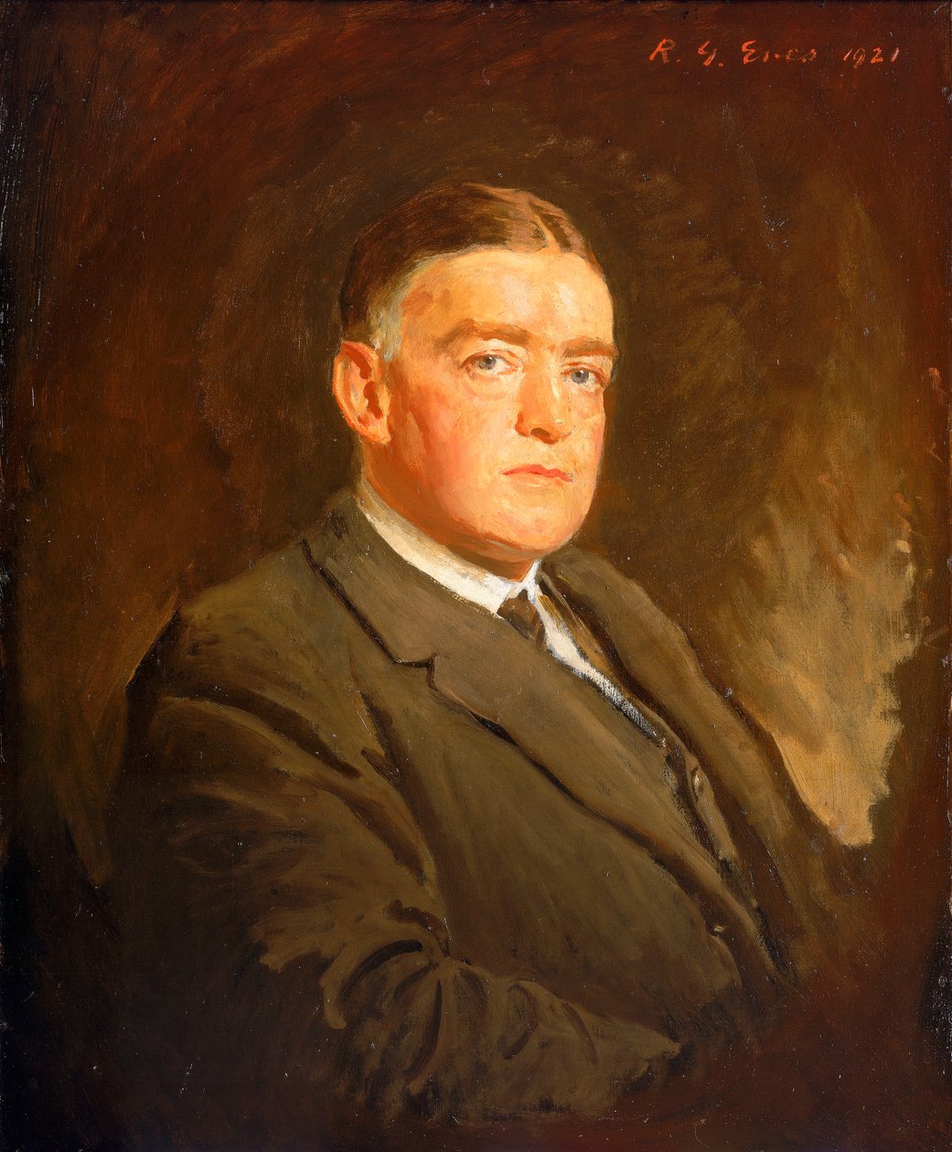Sir Ernest Henry Shackleton (1874-1922) door Reginald Grenville Eves