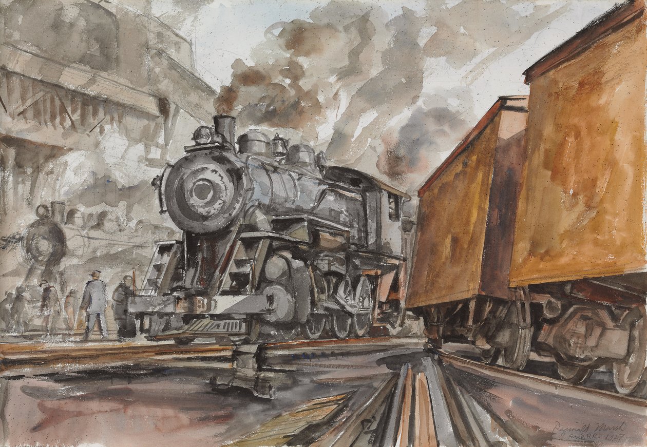 Erie R.R. door Reginald Marsh