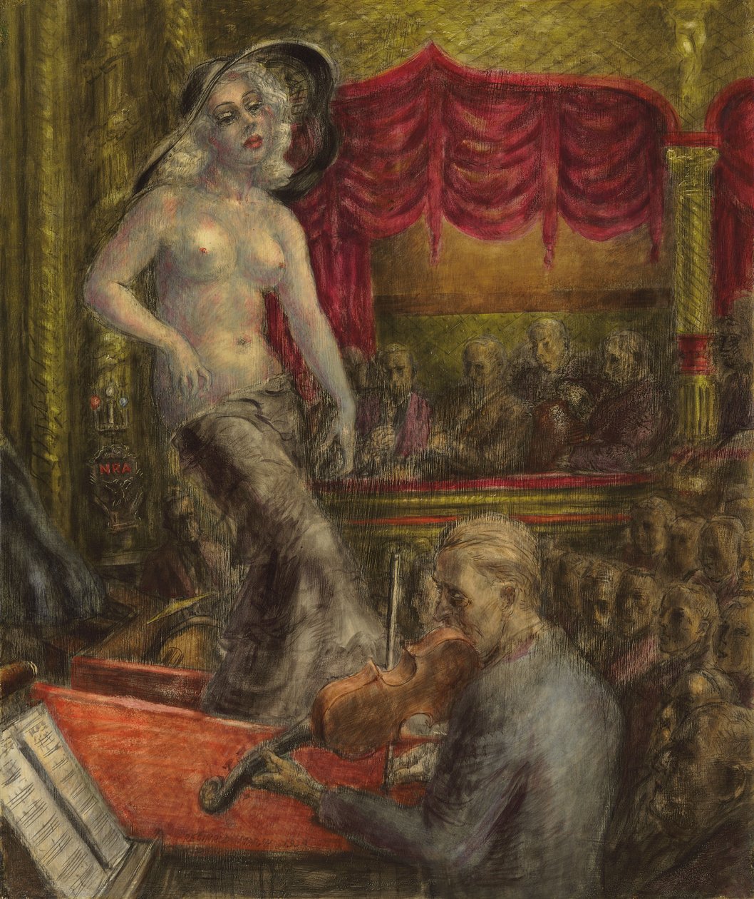 Ze betalen om te zien door Reginald Marsh