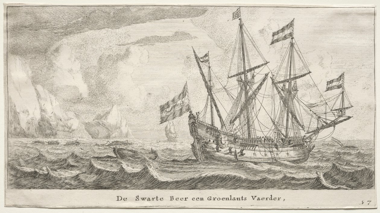 Schepen van Amsterdam: De Zwarte Beer, een Groenlandse walvisvaarder door Reinier Nooms