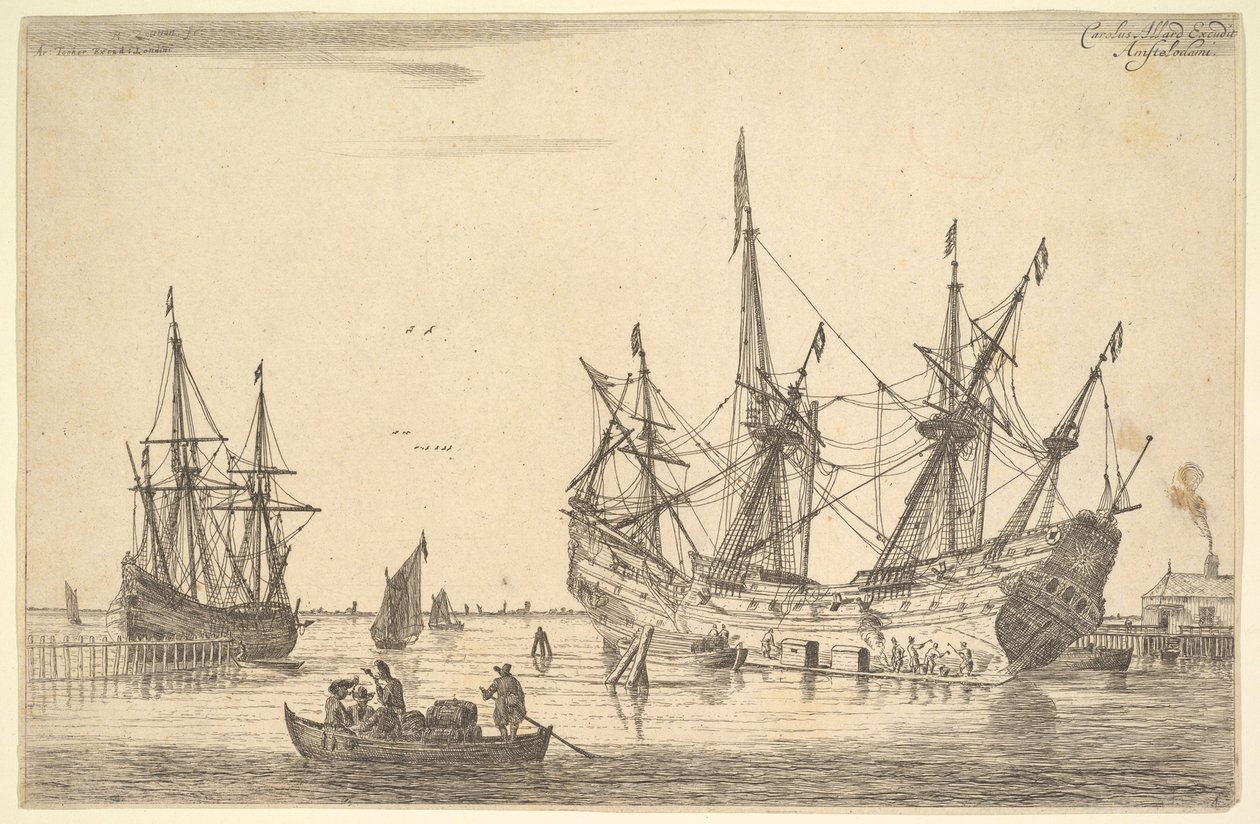Mannen die de romp van een schip breeuwen door Reinier Zeeman