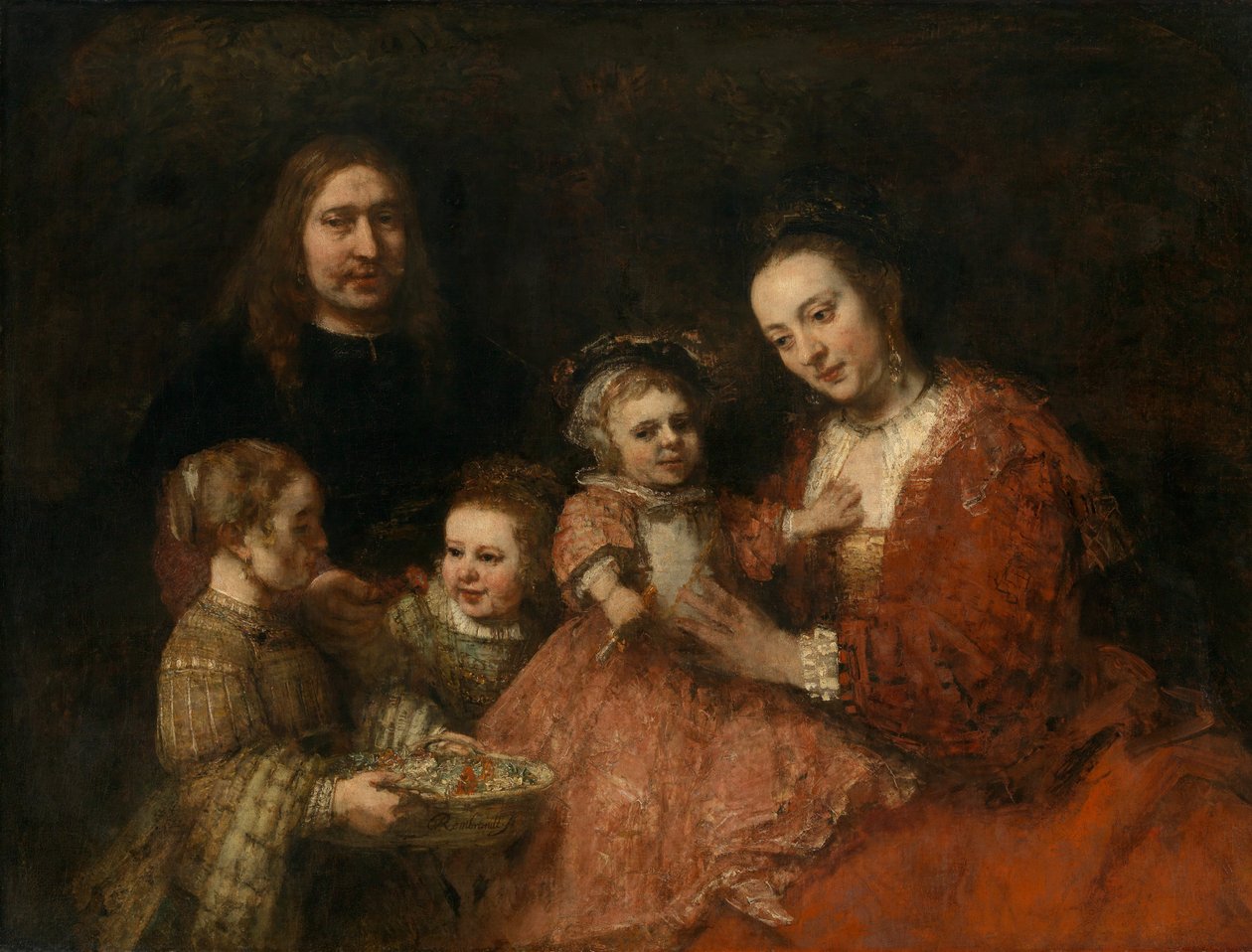 Familieportret door Rembrandt van Rijn