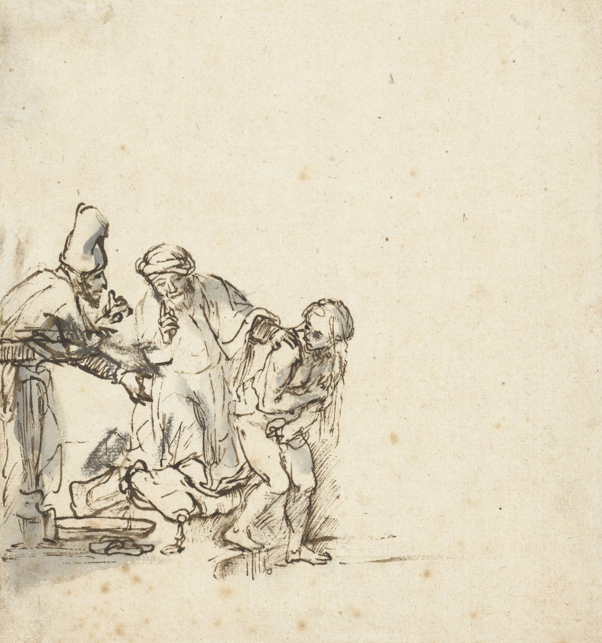 Susanna en de Ouderen, ca. 1650-55 door Rembrandt van Rijn