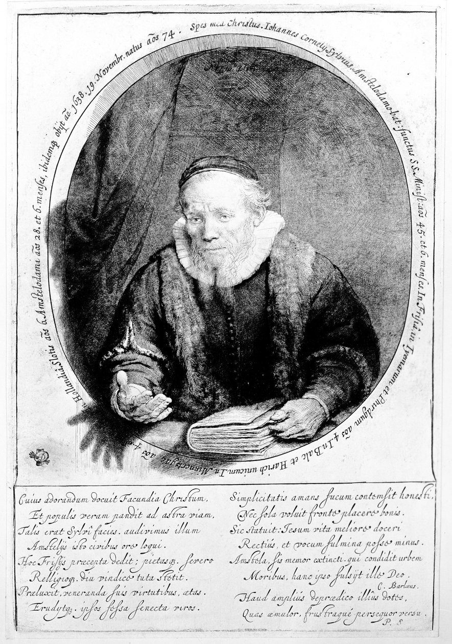 Jan Cornelisz Sylvius, 1646 door Rembrandt van Rijn