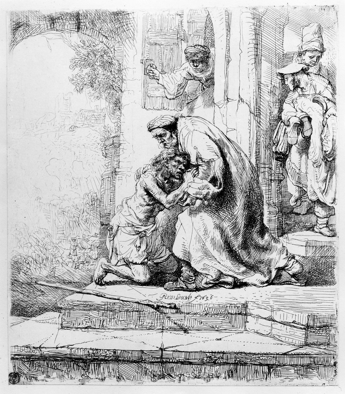 De terugkeer van de verloren zoon, 1636 door Rembrandt van Rijn