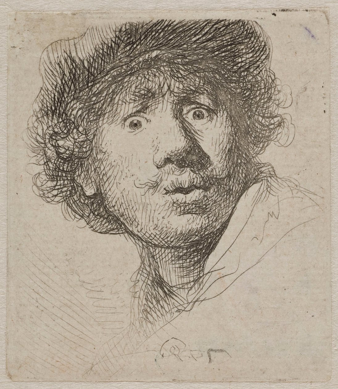 Zelfportret door Rembrandt van Rijn