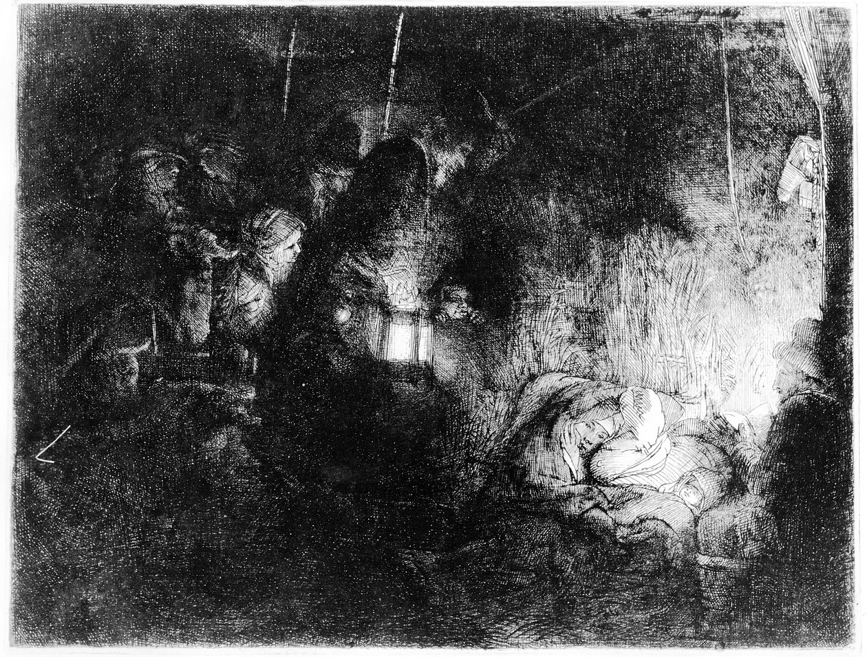 De Aanbidding van de Herders, c.1652 door Rembrandt van Rijn