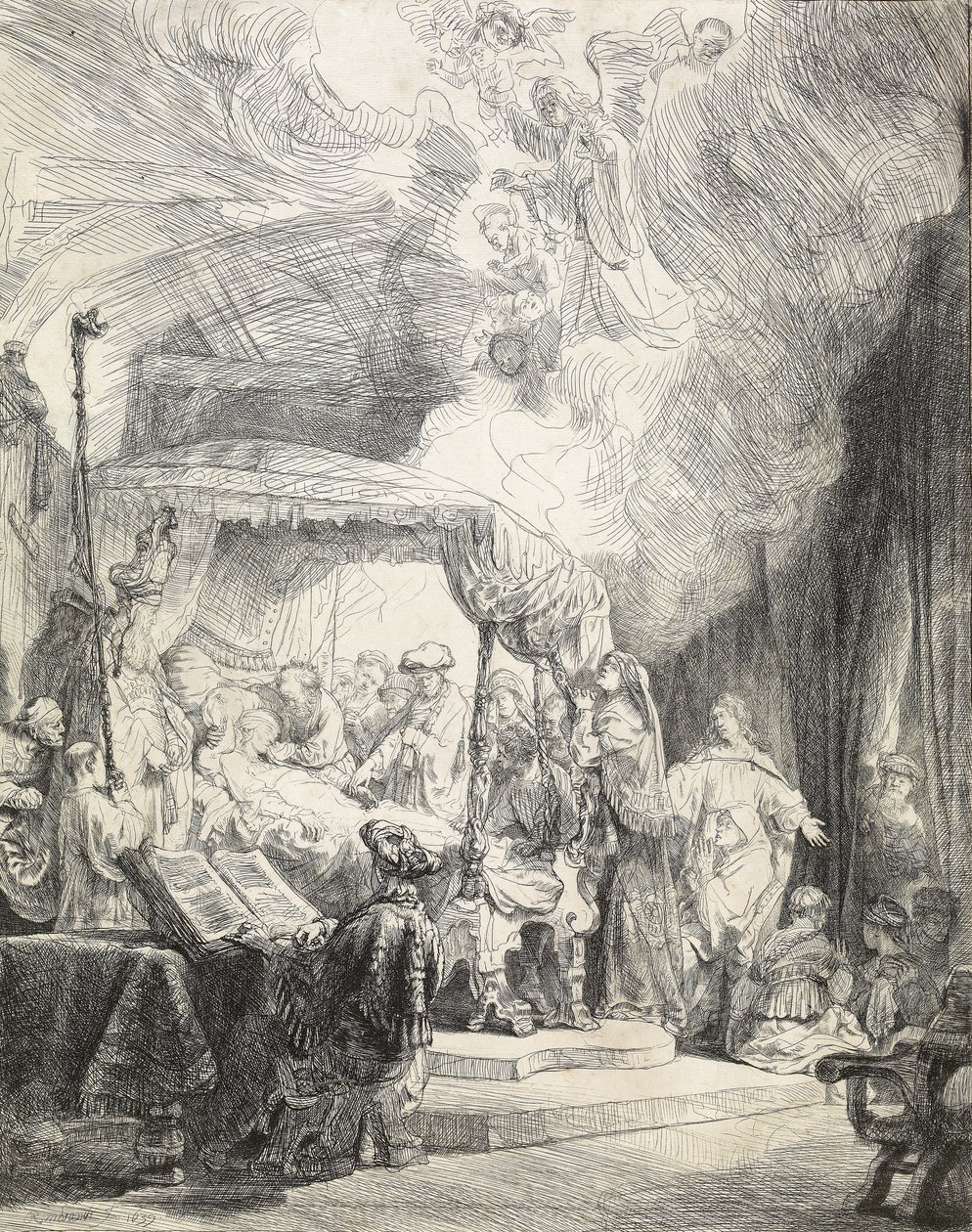 De dood van de maagd, 1639 door Rembrandt van Rijn